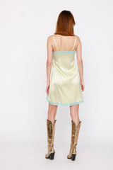 Combinette en soie, Grapefruit - Mint - Vannina VESPERINI