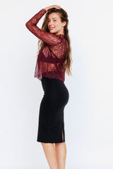 Jupe Crayon Noir - Vannina VESPERINI