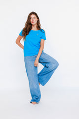 T-shirt Coton VV Bleu - Vannina VESPERINI