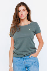 T-shirt Coton VV Kaki - Vannina VESPERINI