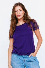 T-shirt Coton VV Purple - Vannina VESPERINI