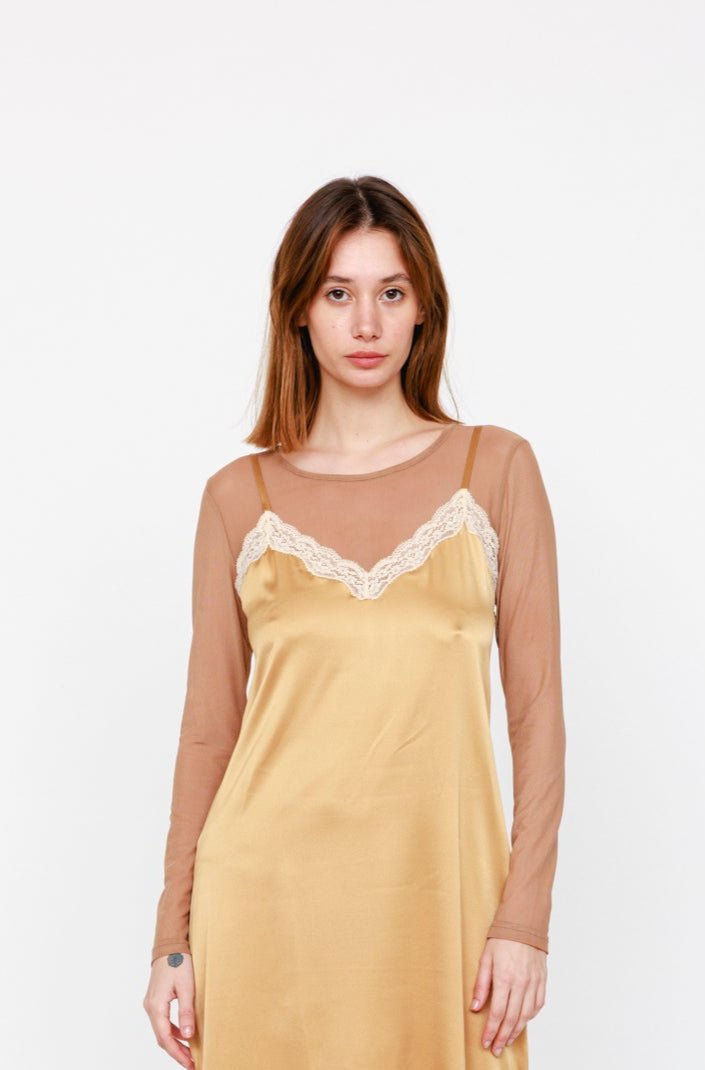 Top en tulle - Nude - Vannina VESPERINI