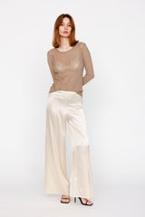 Top en tulle Taupe - Vannina VESPERINI