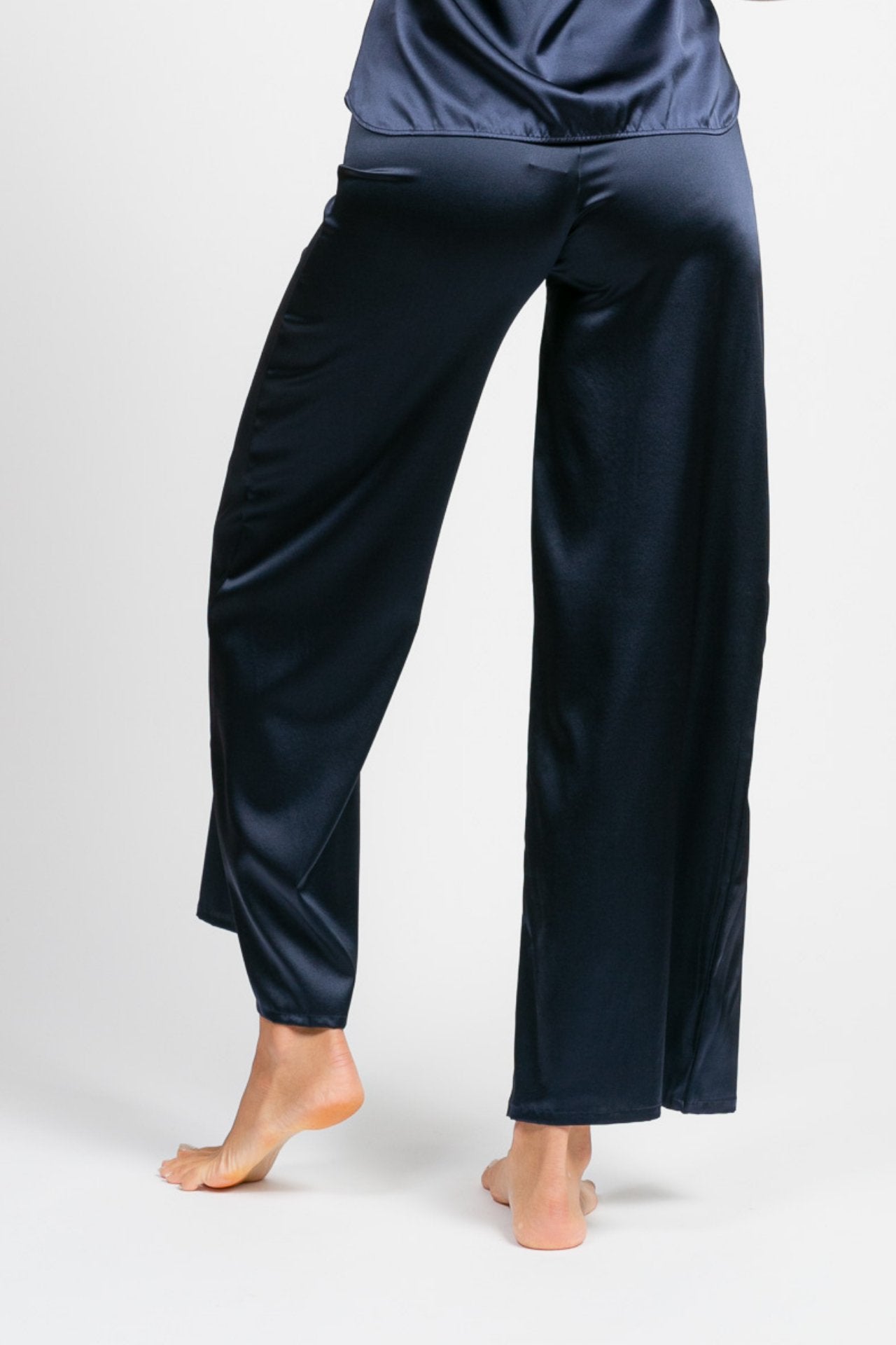 Pantalon Jane en Soie Océan - Vannina VESPERINI