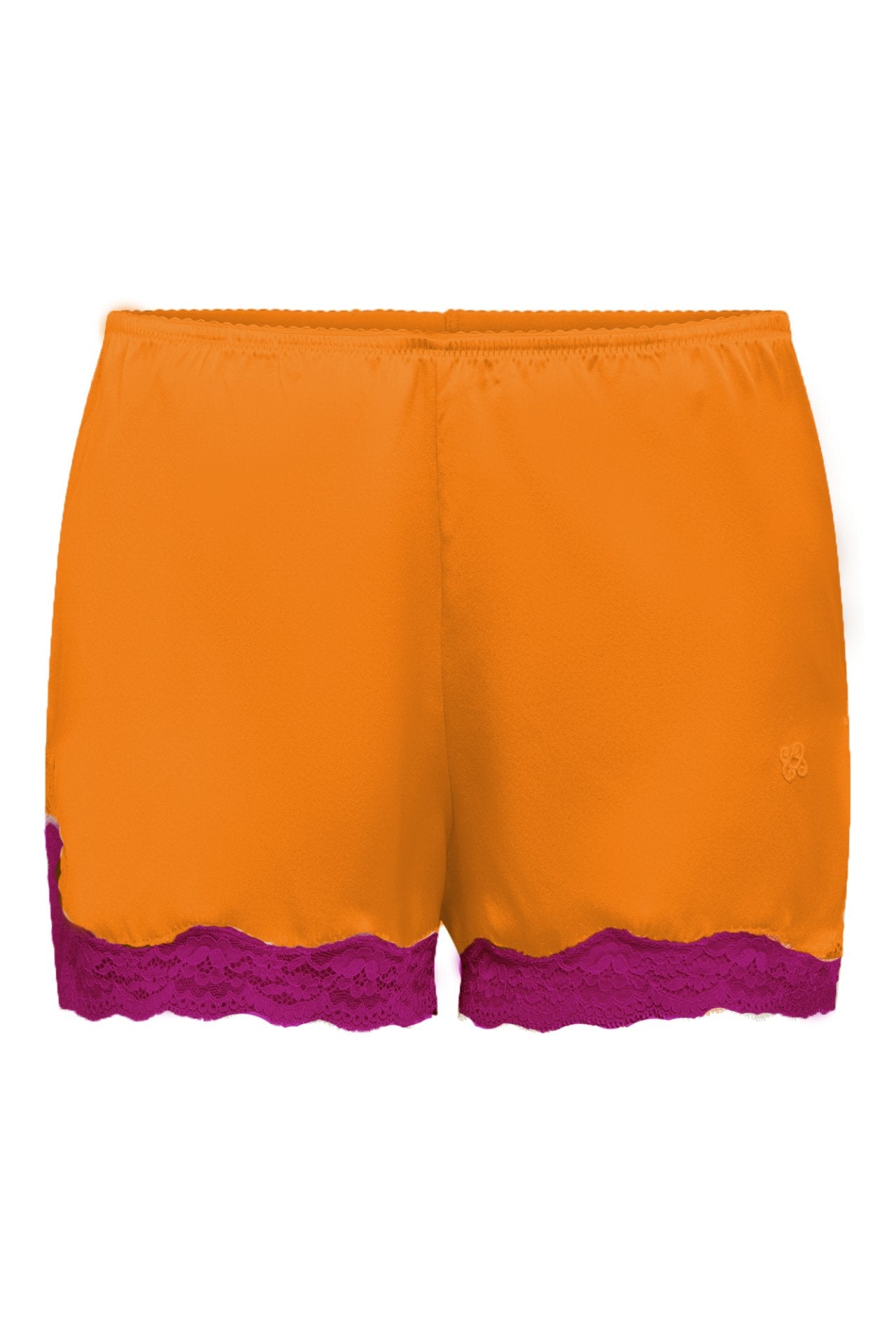 Boxer en soie, Orange - Pivoine - Vannina VESPERINI