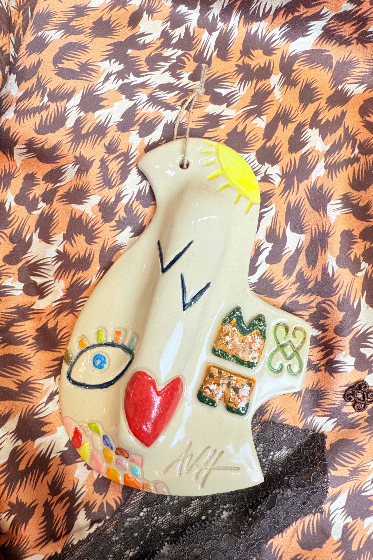 Bijou de Mur - Colombe "Free" - Oeuvre unique 1/1 signé AVH - Vannina VESPERINI