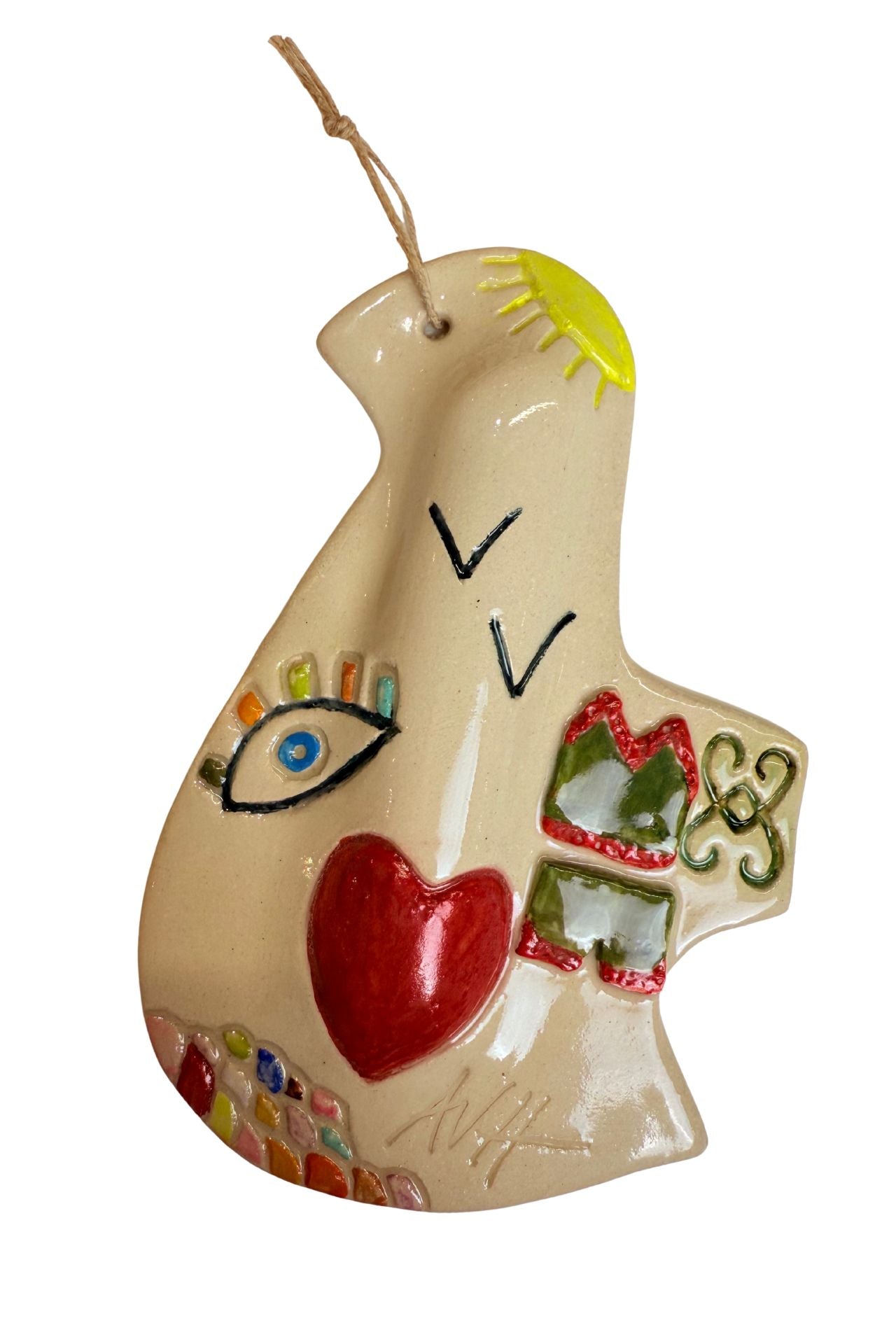 Bijou de Mur - Colombe "Back To My Roots" - Oeuvre unique 1/1 signé AVH - Vannina VESPERINI