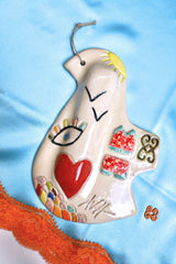 Bijou de Mur - Colombe "Holidays Spirit" - Oeuvre unique 1/1 signé AVH - Vannina VESPERINI