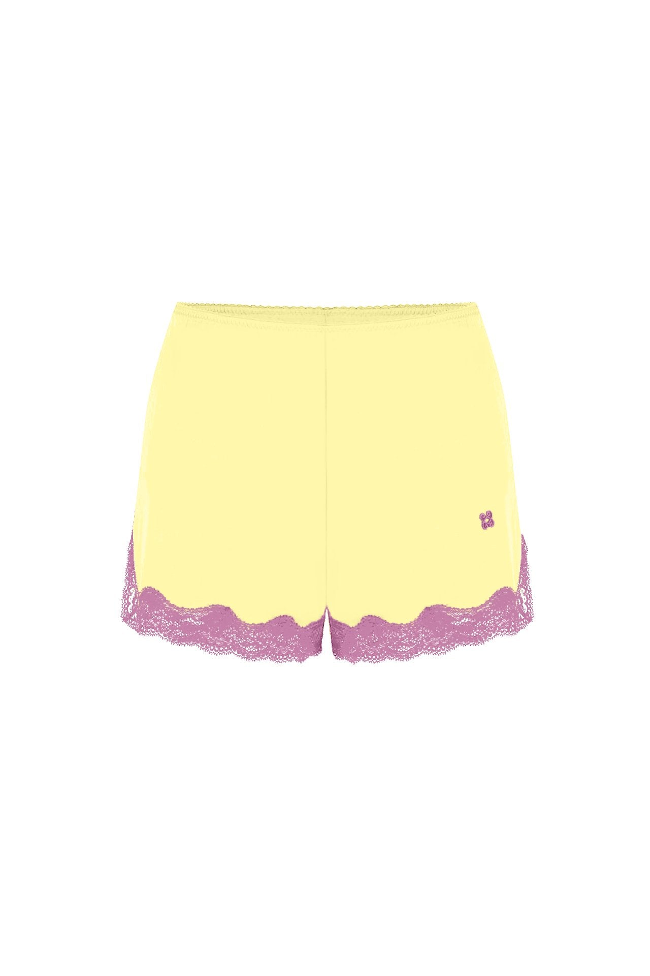 Boxer en soie, Lemonade - Lavender - Vannina VESPERINI