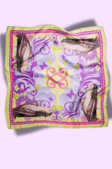 Carré VV - Série Bandana en twill de soie – Butterfly - Vannina VESPERINI