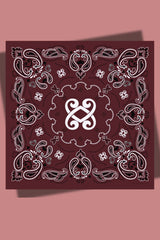 Carré VV - Série Bandana en twill de soie – Chocolat - Vannina VESPERINI