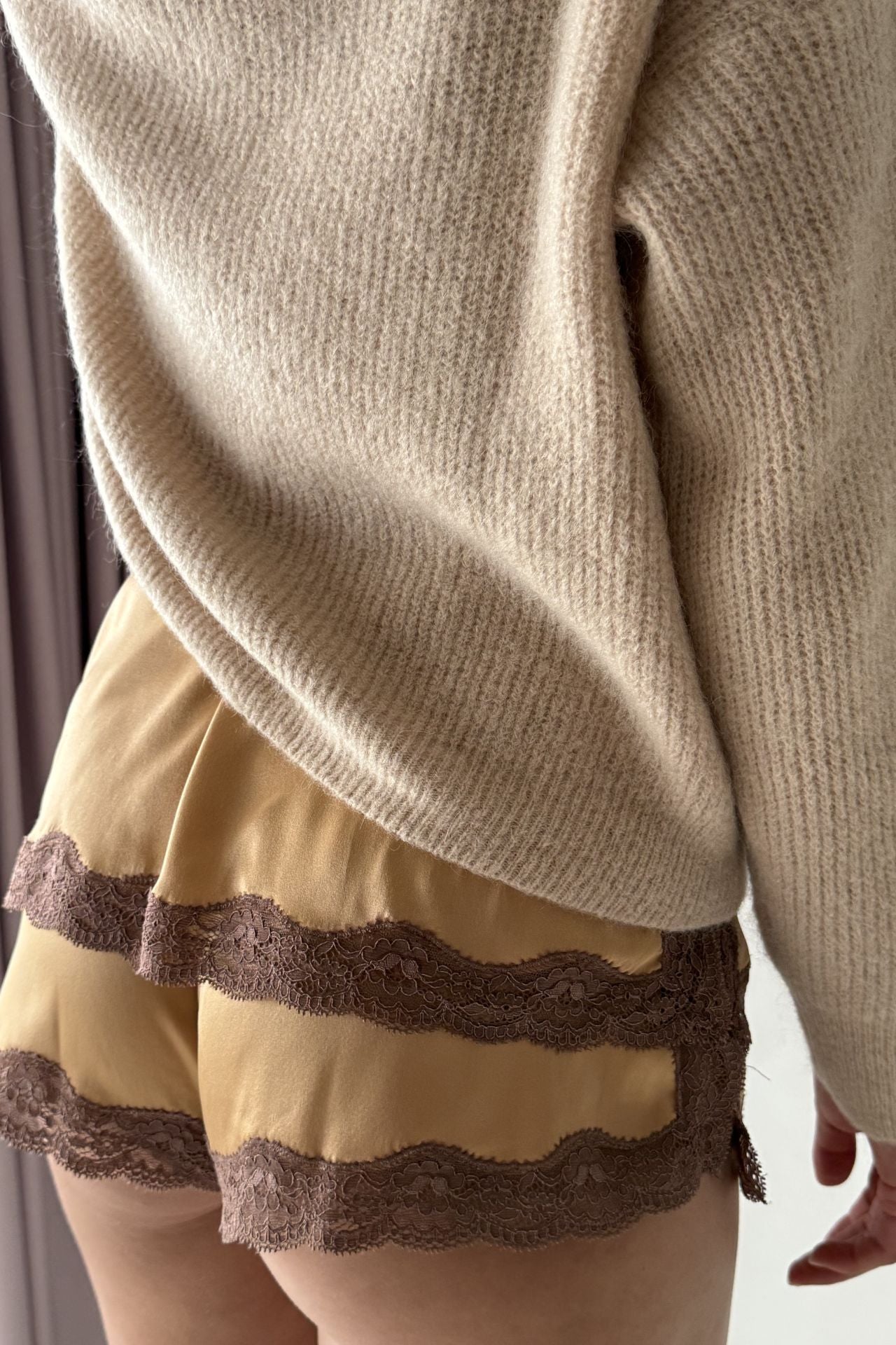 Pull en maille encolure bateau Nacre - Vannina VESPERINI