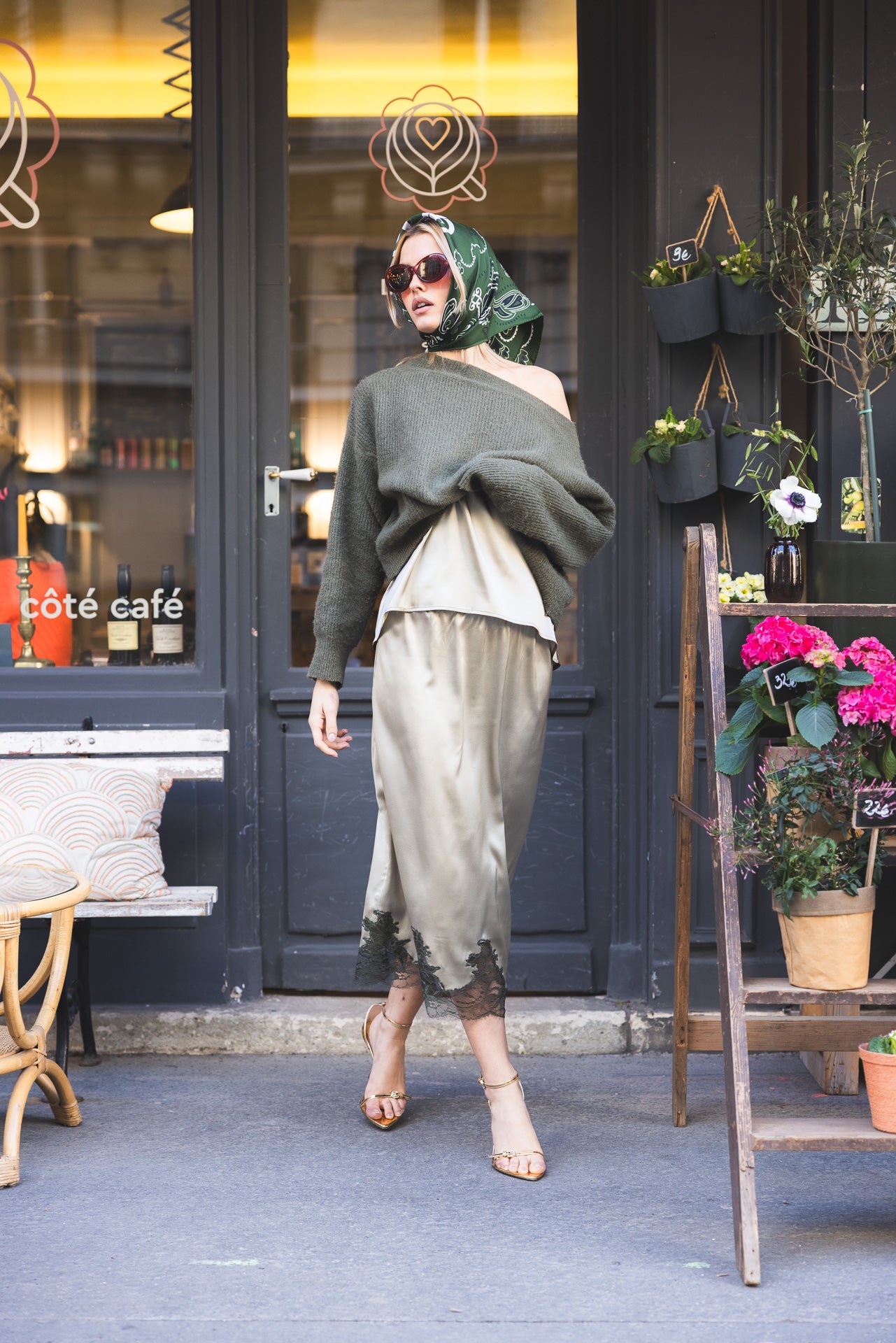 Jupe Norma "Couture" Caviar - Bronze - Vannina VESPERINI