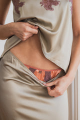 Jupe Norma "Couture" Caviar - Rosewood - Vannina VESPERINI