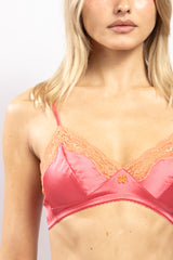 Triangle en soie Papaye - Tropic - Vannina VESPERINI