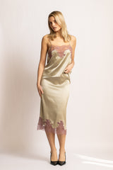 Jupe Norma "Couture" Caviar - Rosewood - Vannina VESPERINI