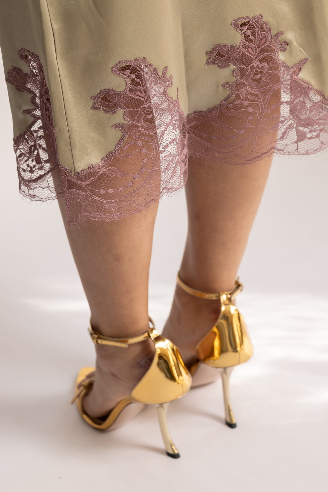 Jupe Norma "Couture" Caviar - Rosewood - Vannina VESPERINI