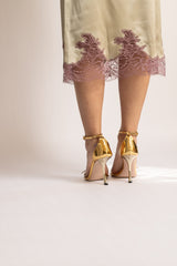 Jupe Norma "Couture" Caviar - Rosewood - Vannina VESPERINI