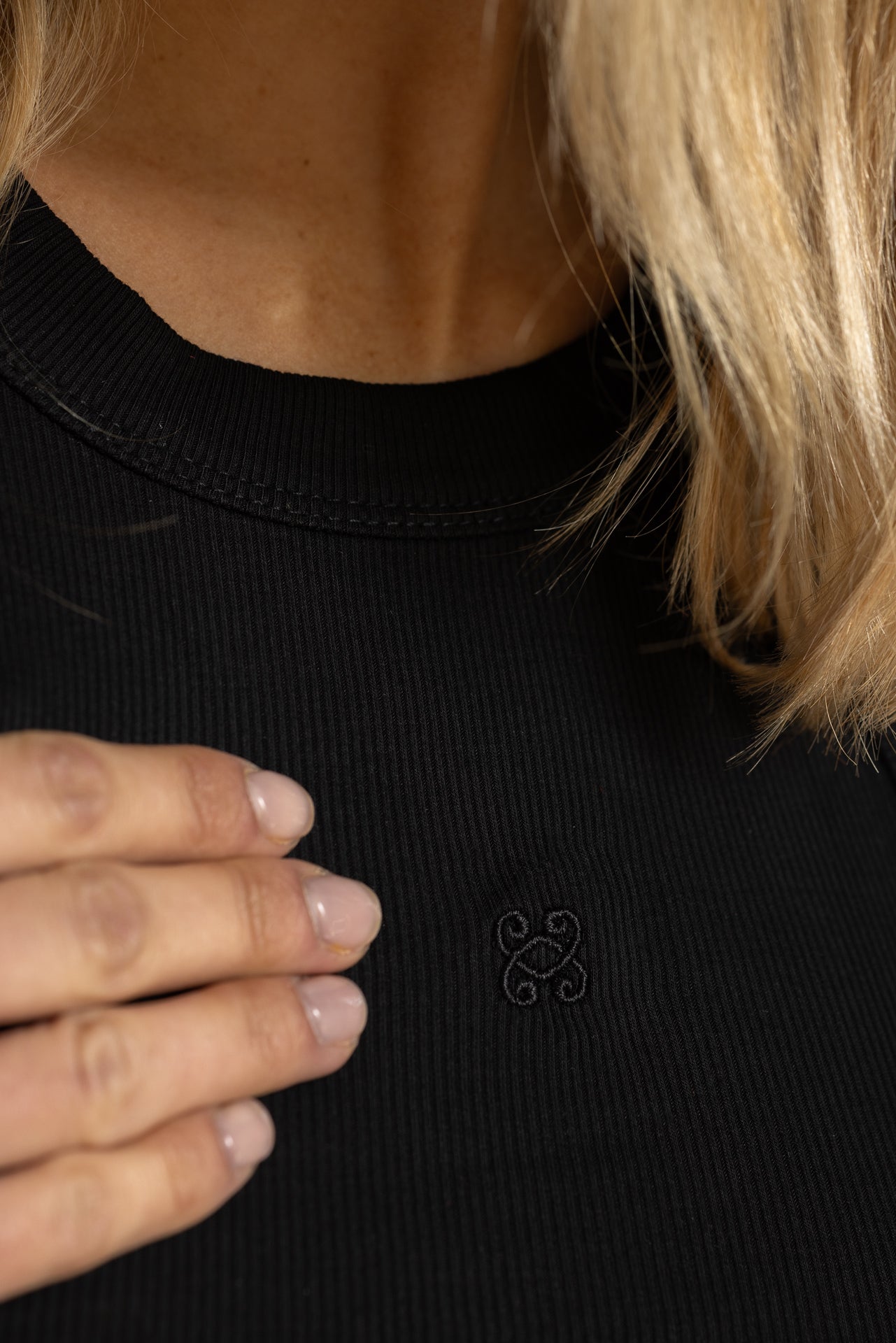 Débardeur coton VV Noir - Vannina VESPERINI