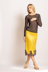 Top en tulle - Chocolat - Vannina VESPERINI