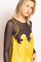 Top en tulle - Chocolat - Vannina VESPERINI