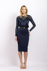 Jupe Crayon Océan - Vannina VESPERINI