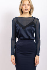 Top en tulle - Océan - Vannina VESPERINI