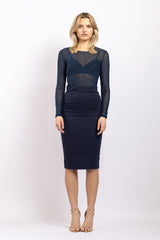 Top en tulle - Océan - Vannina VESPERINI