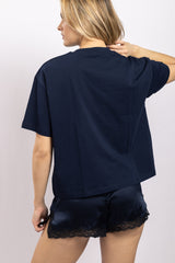 T-shirt Victor - Manche 3/4 - Océan - Vannina VESPERINI