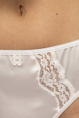 Culotte en soie, Ivoire - Vannina VESPERINI