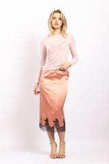 Jupe en soie Norma, Goldenrose - Seeds - Vannina VESPERINI