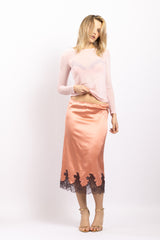 Jupe en soie Norma, Goldenrose - Seeds - Vannina VESPERINI