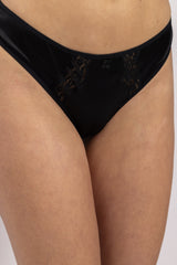 Culotte en soie, Noir - Vannina VESPERINI