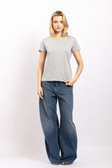 T-shirt Coton VV Gris Chiné - Vannina VESPERINI