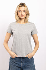 T-shirt Coton VV Gris Chiné - Vannina VESPERINI