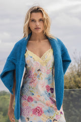 Robe midi en soie, Aquarelle - Mais - Vannina VESPERINI