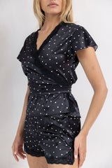 Top Cache - Coeur, Ivorydot - Black - Vannina VESPERINI