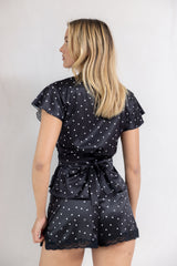 Top Cache - Coeur, Ivorydot - Black - Vannina VESPERINI