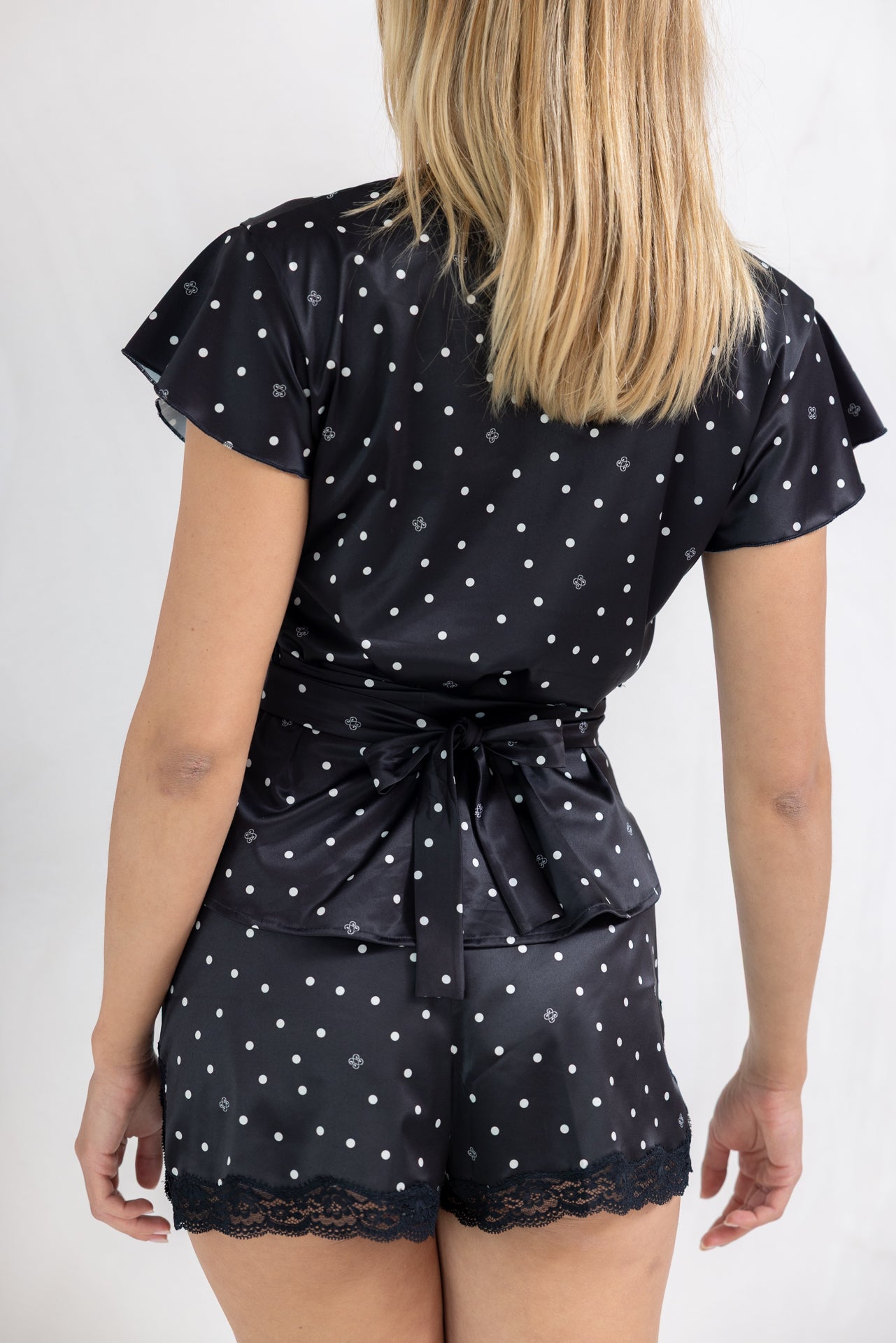 Top Cache - Coeur, Ivorydot - Black - Vannina VESPERINI