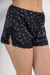Boxer en soie Ivorydot - Black - Vannina VESPERINI