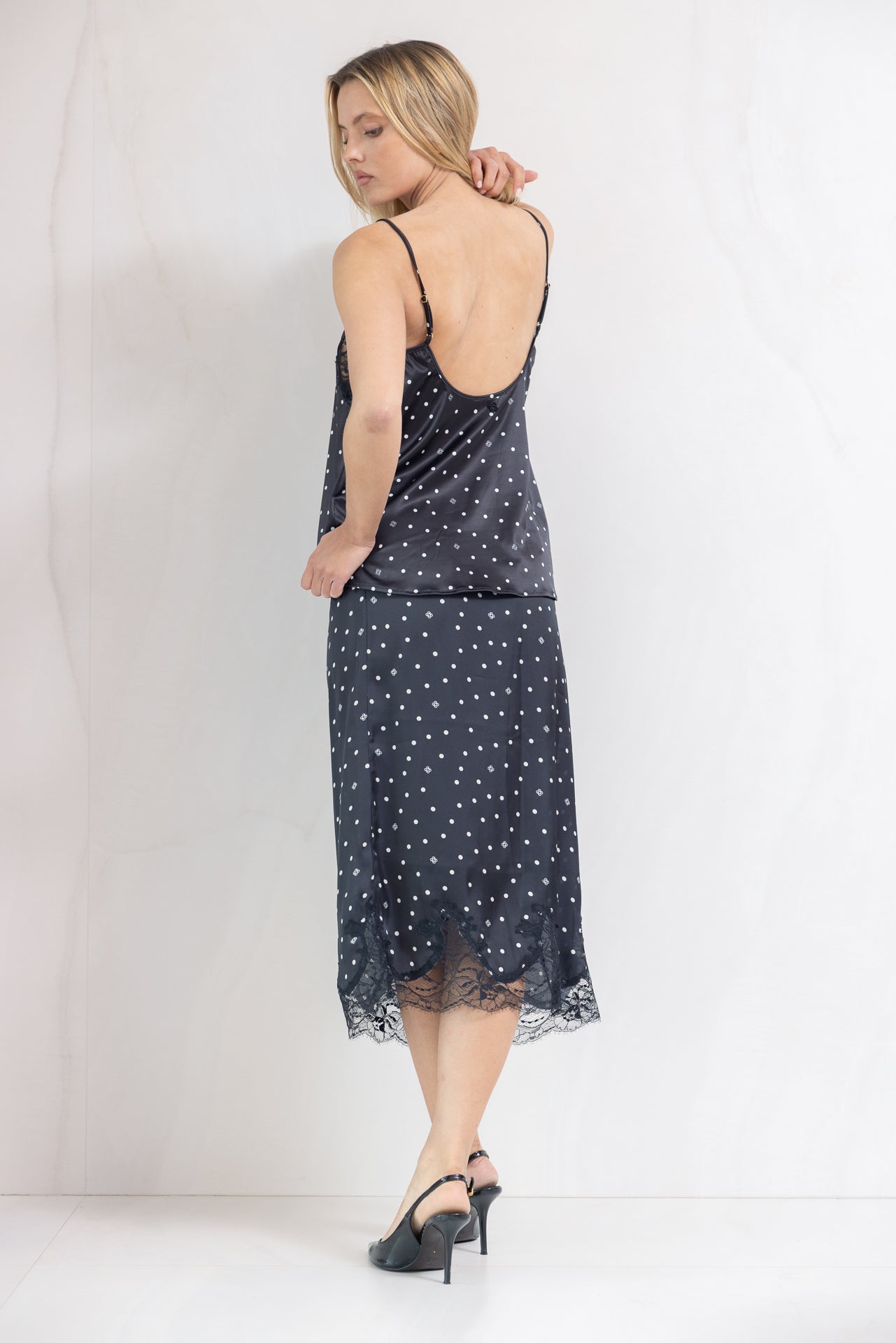 Jupe Norma Ivorydot - Black - Vannina VESPERINI