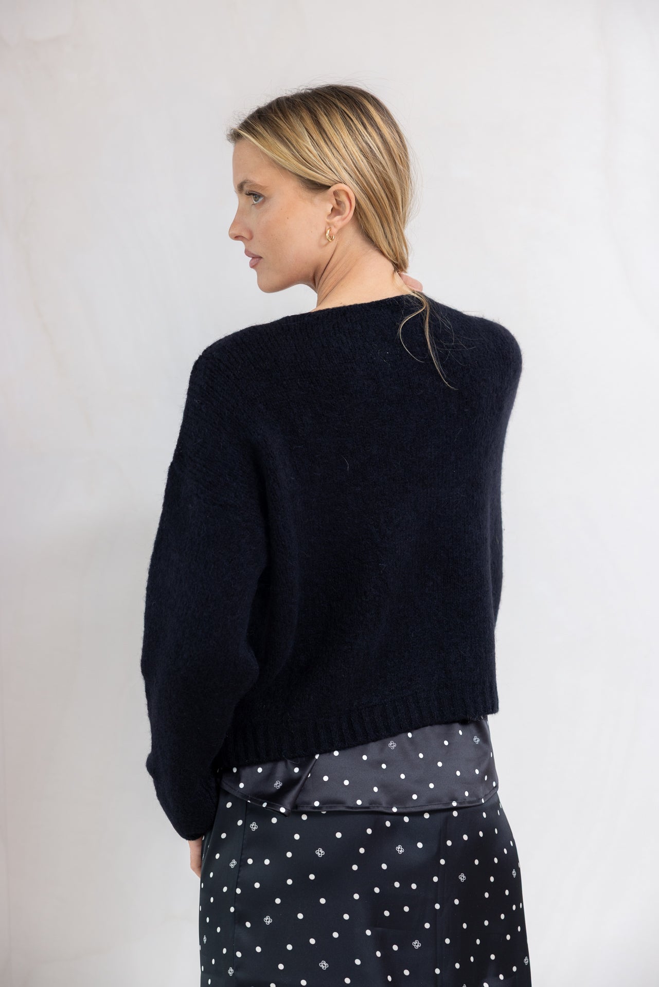 Cardigan Scarlett Noir - Vannina VESPERINI
