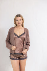 Boxer en soie Nuts - Choco - Vannina VESPERINI