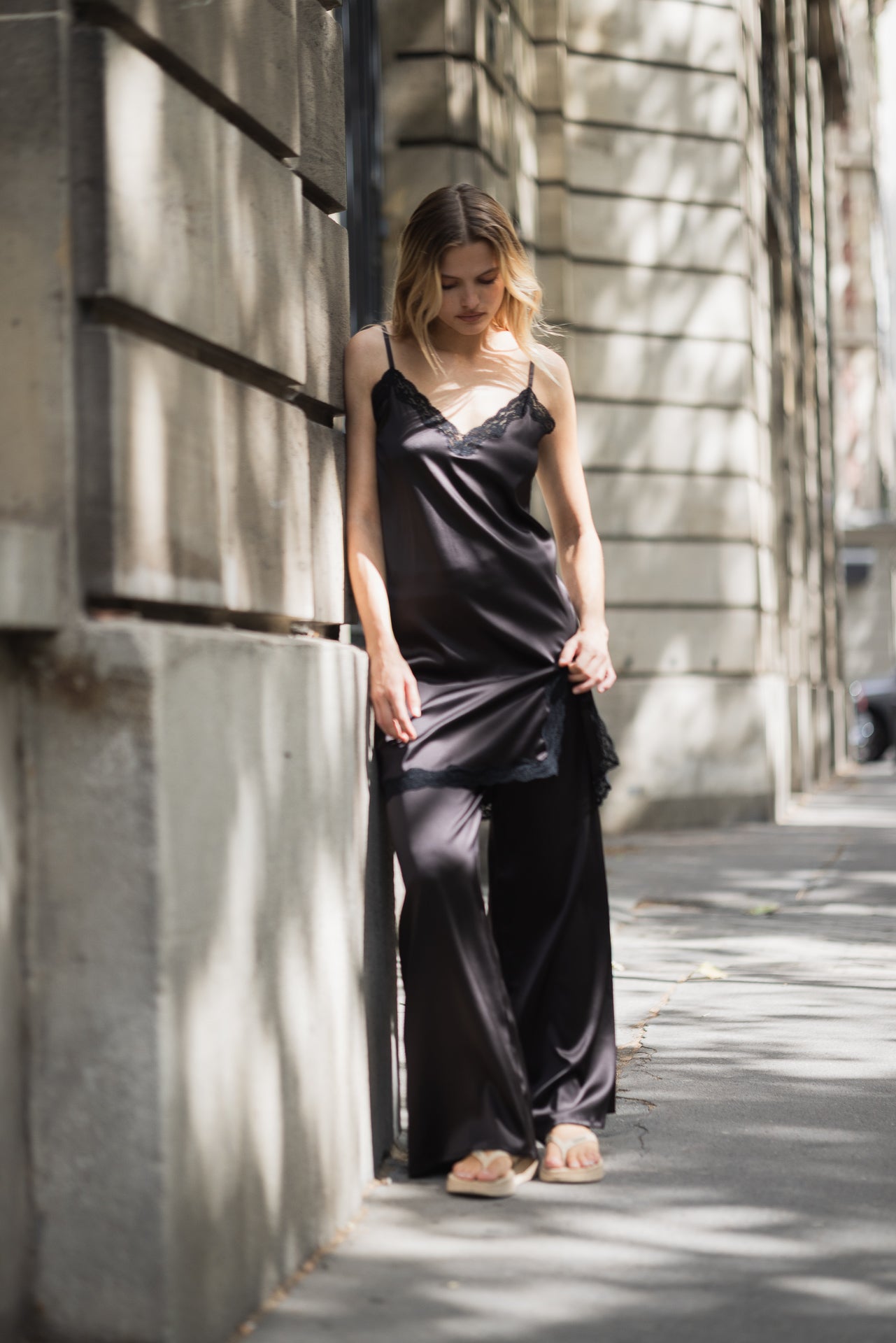 Pantalon Jane en soie Deepchoco - Vannina VESPERINI