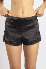 Boxer en soie, Deepchoco - Noir - Vannina VESPERINI