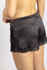 Boxer en soie, Deepchoco - Noir - Vannina VESPERINI