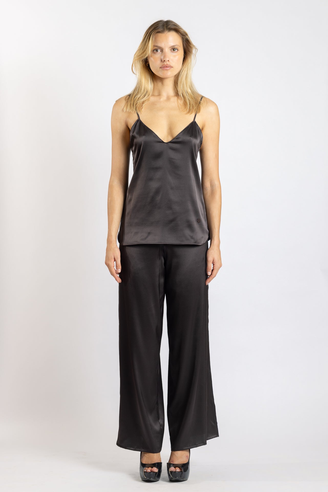 Pantalon Jane en soie Deepchoco - Vannina VESPERINI