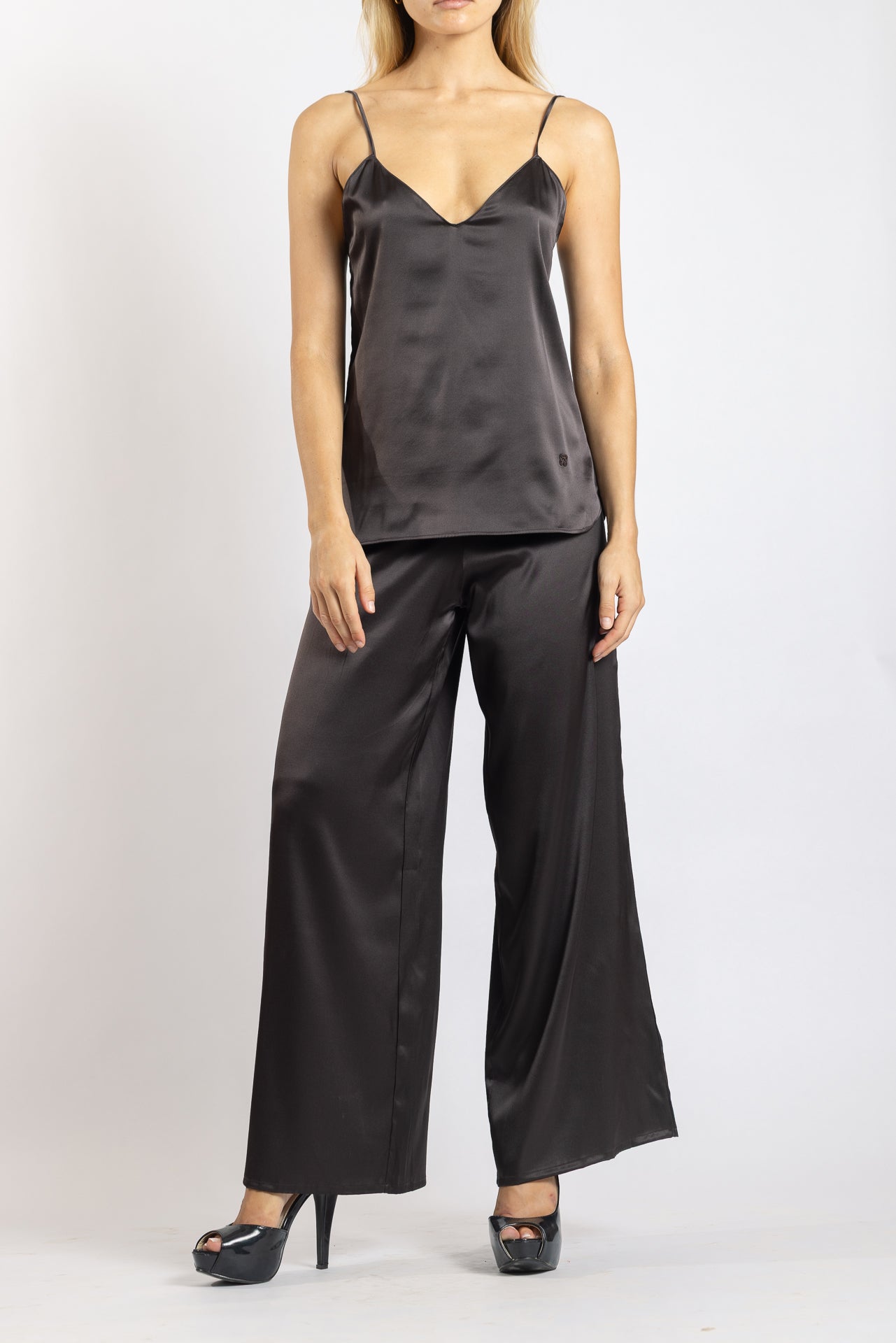 Pantalon Jane en soie Deepchoco - Vannina VESPERINI
