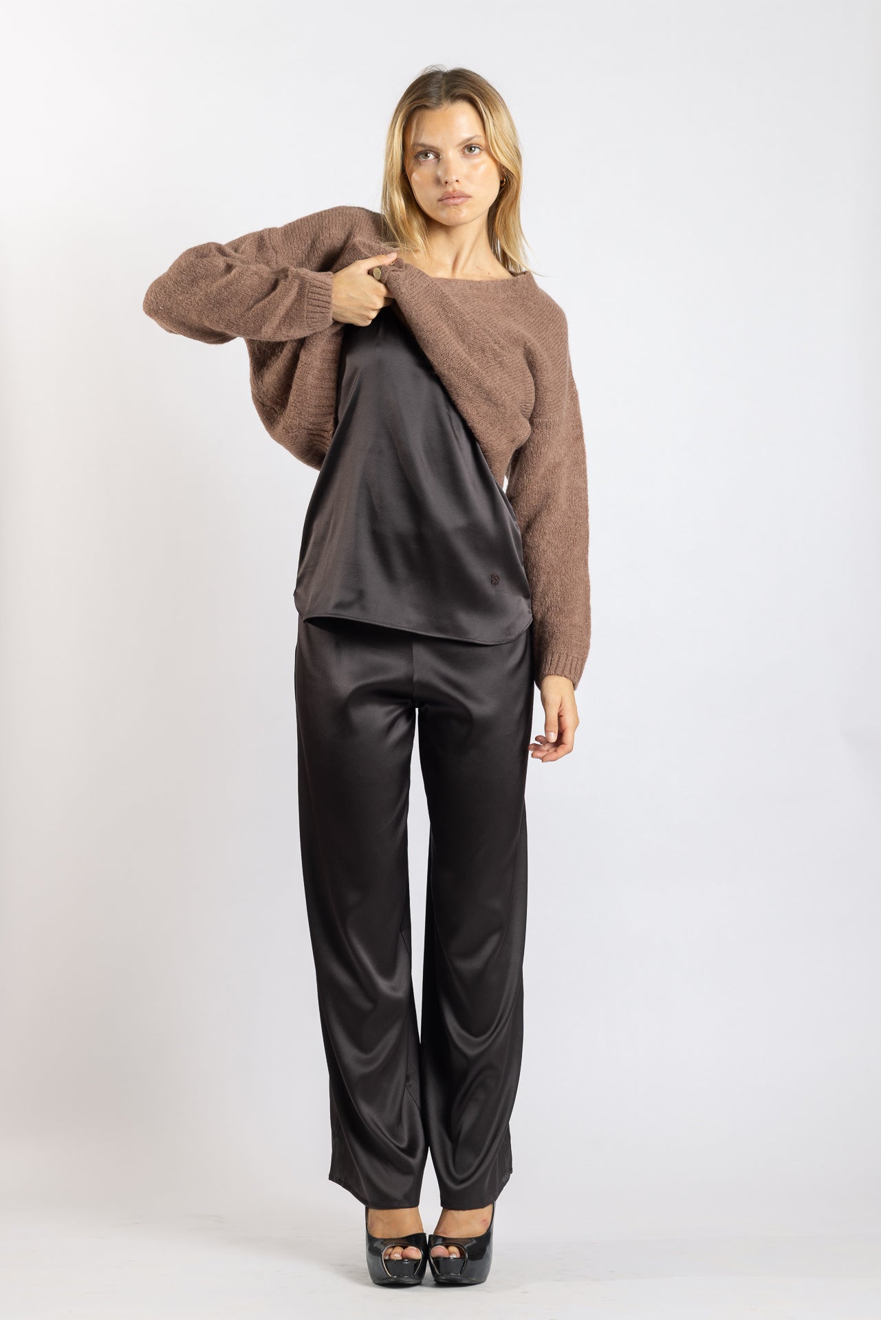 Pantalon Jane en soie Deepchoco - Vannina VESPERINI