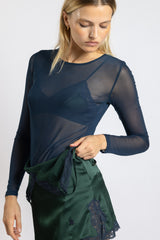 Top en tulle - Océan - Vannina VESPERINI